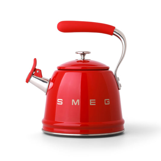 Smeg Whistling Kettle 2.3L Red