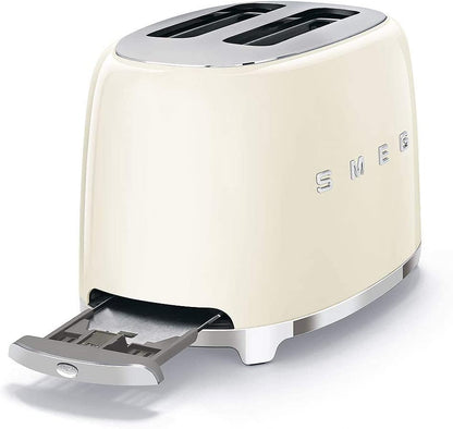 Smeg 50's Style Toaster 2 Slice Glossy Cream