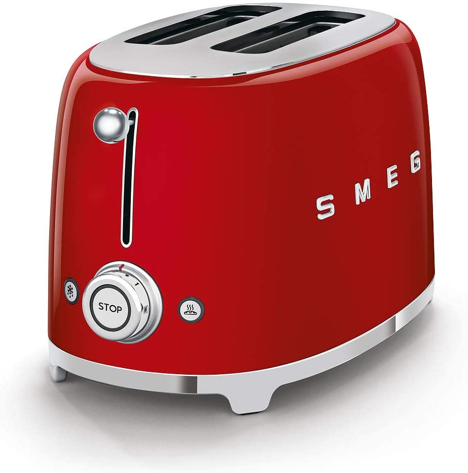 Smeg 50's Style Toaster 2 Slice Fiery Red