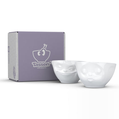 Tassen Bowl Set of 2 Kiss & Grinn 200ml