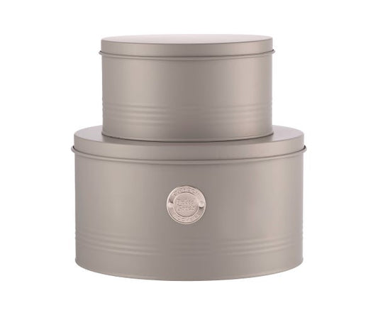 Typhoon Living Grey Cake Tins Set of 2