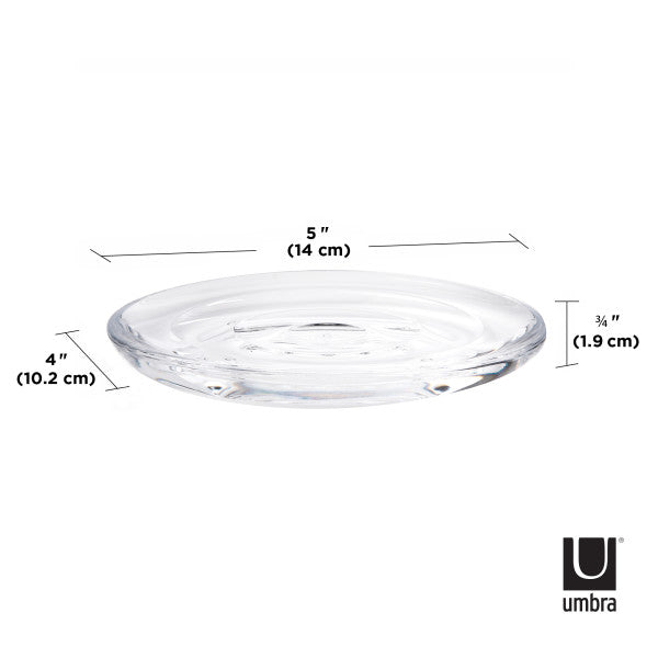 Umbra Droplet Soap Dish Clear