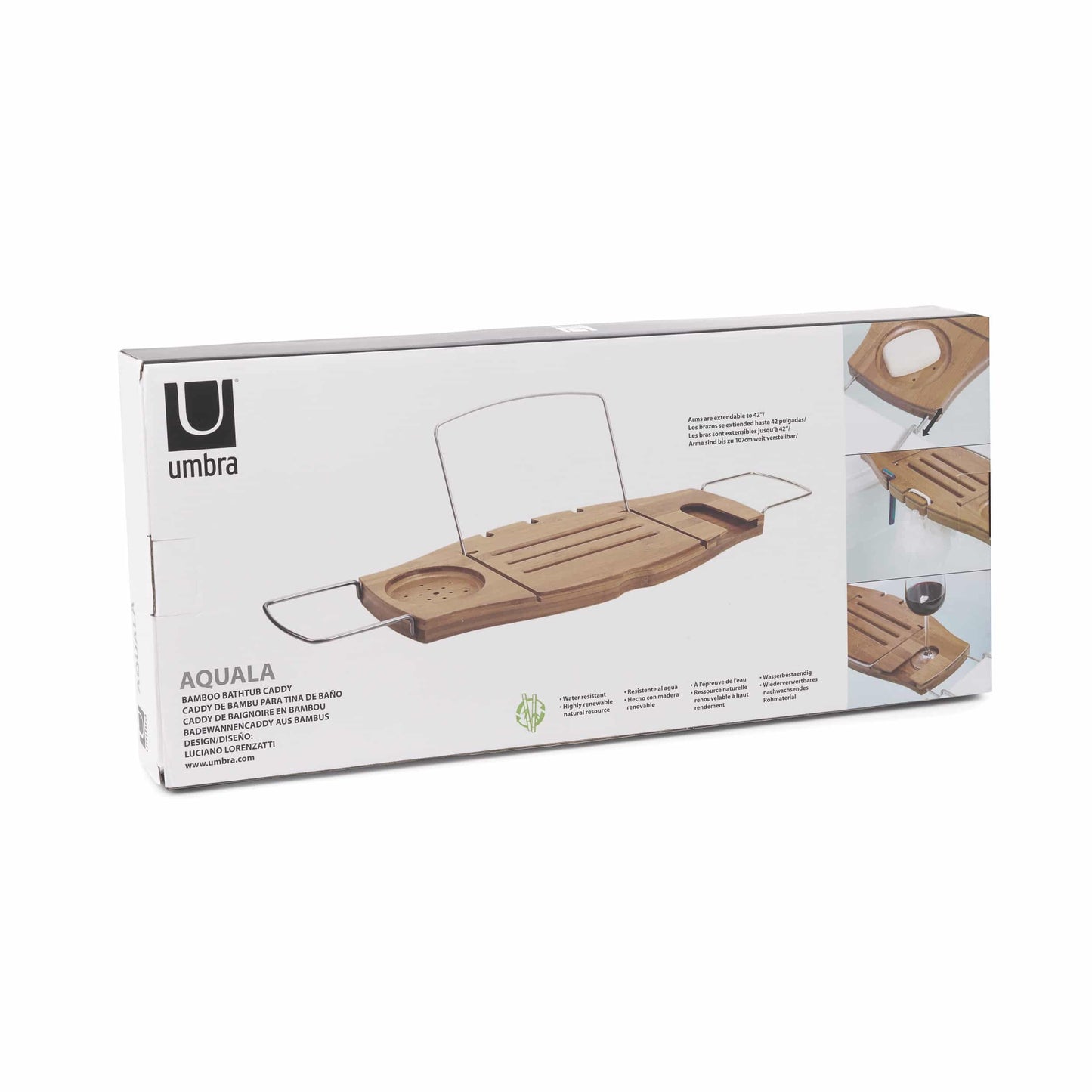 Umbra Aquala Bathtub Caddy Natural