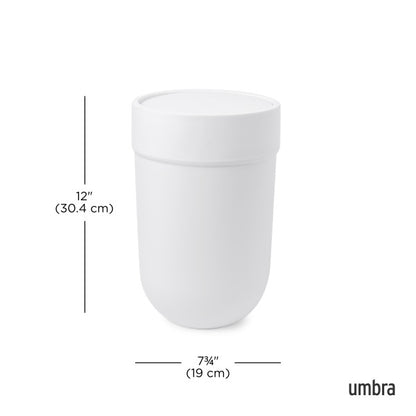 Umbra Touch Can With Lid White