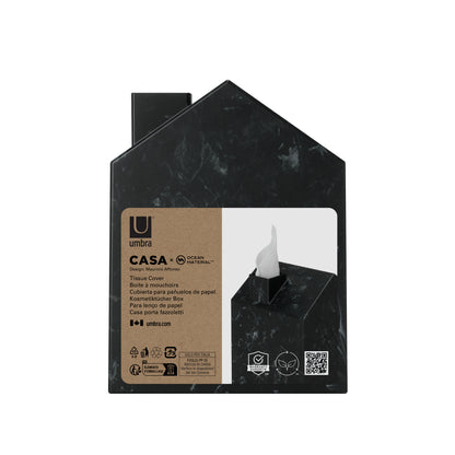 Umbra Casa Tissue Box Ocean Black
