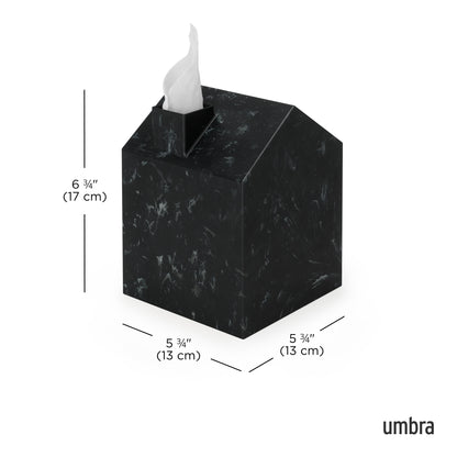 Umbra Casa Tissue Box Ocean Black