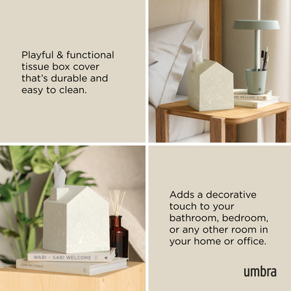 Umbra Casa Tissue Box Ocean Sand