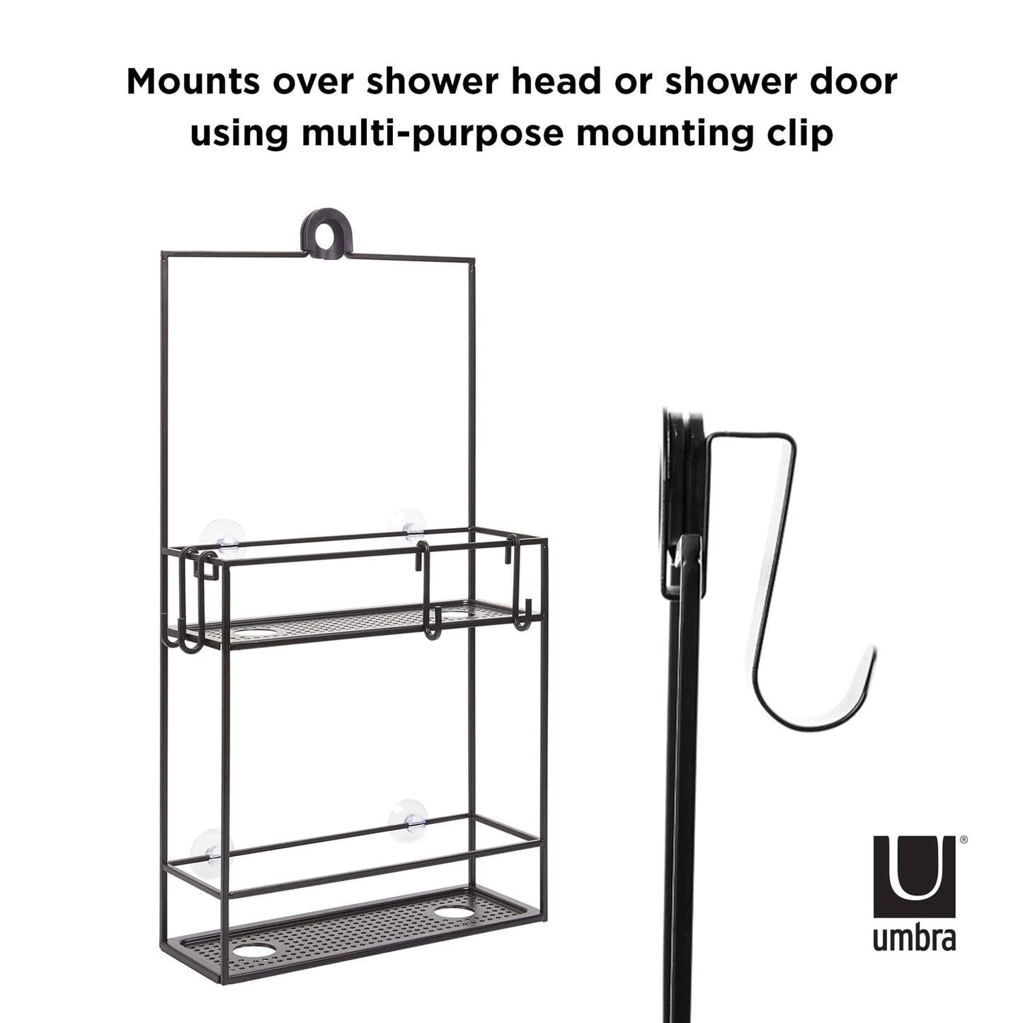 Umbra Cubiko Shower Caddy Black