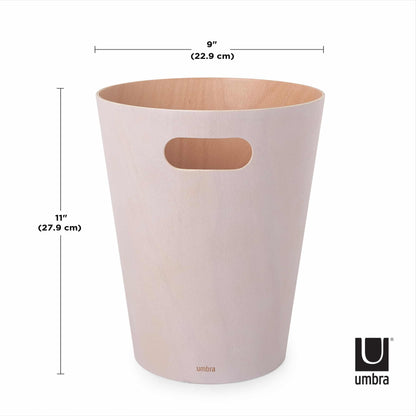 Umbra Woodrow Can White And Natural 7.5L