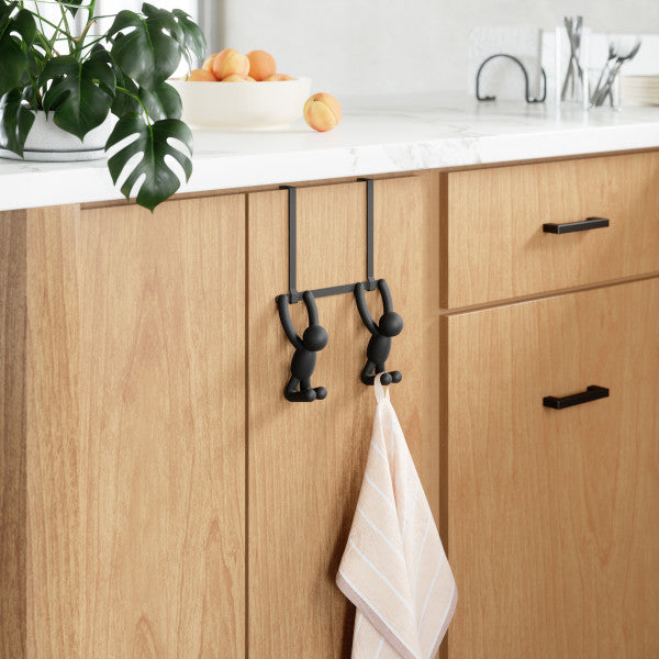 Umbra Buddy Hooks Double Over The Door Black