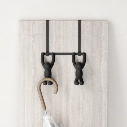 Umbra Buddy Hooks Double Over The Door Black