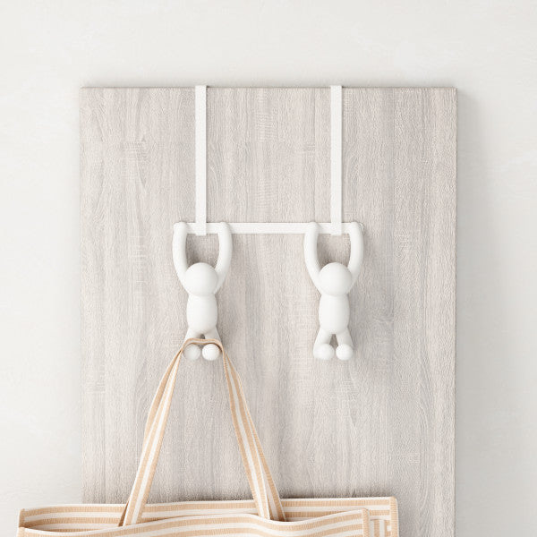 Umbra Buddy Hooks Double Over The Door White
