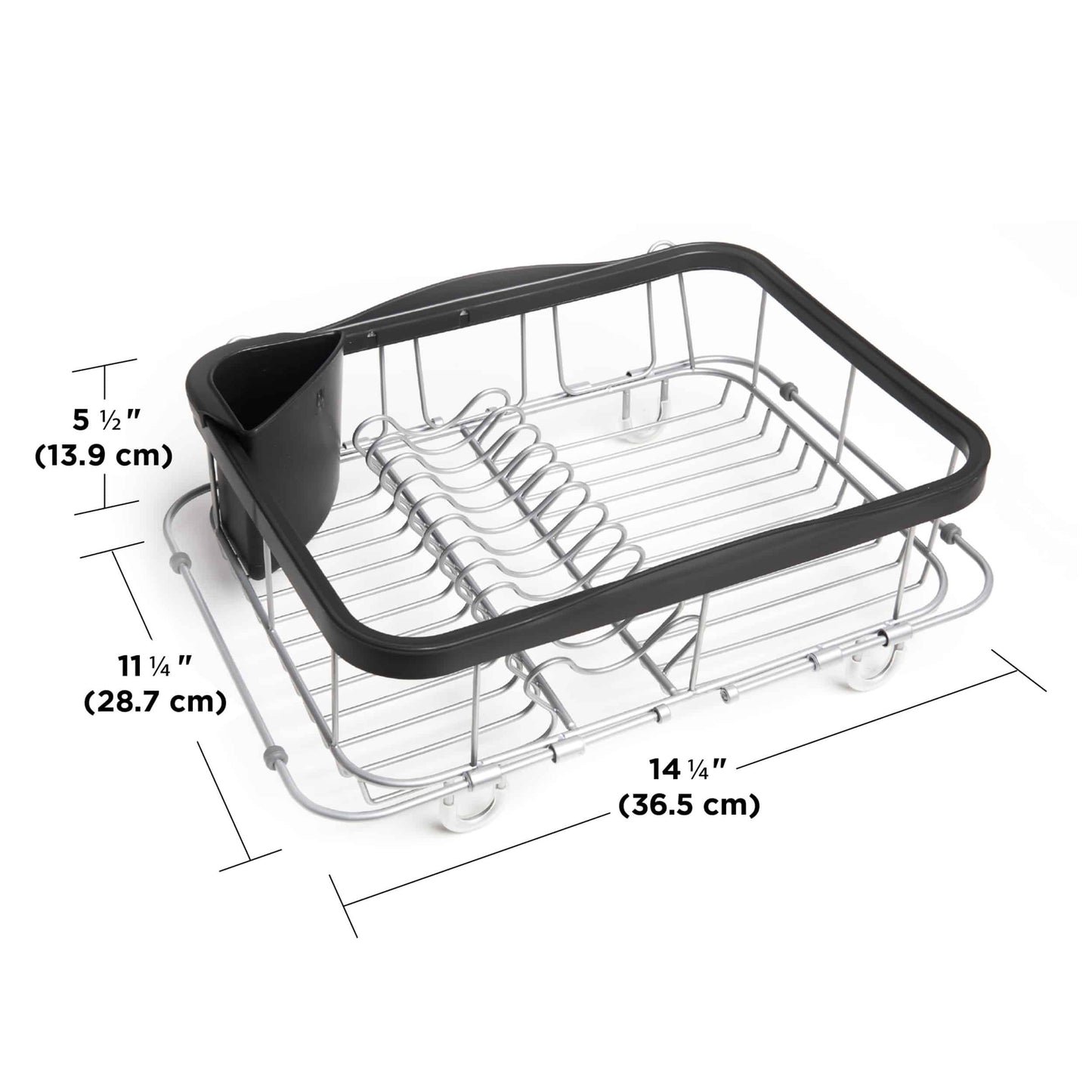 Umbra Sinkin 3 in1 Dish Rack Black & Nickel