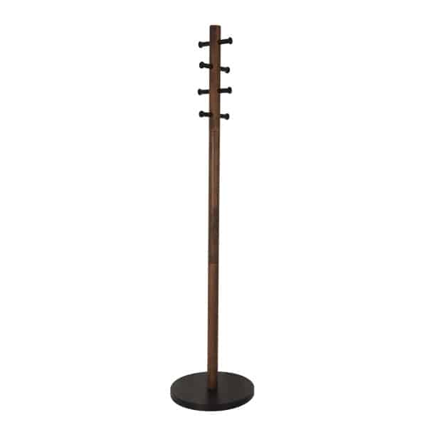 Umbra Pillar Coat Rack Black And Walnut