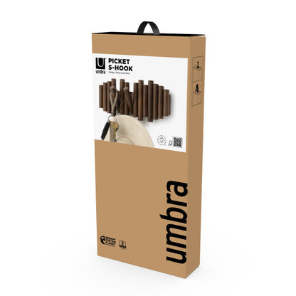 Umbra Picket Rail Hook Walnut