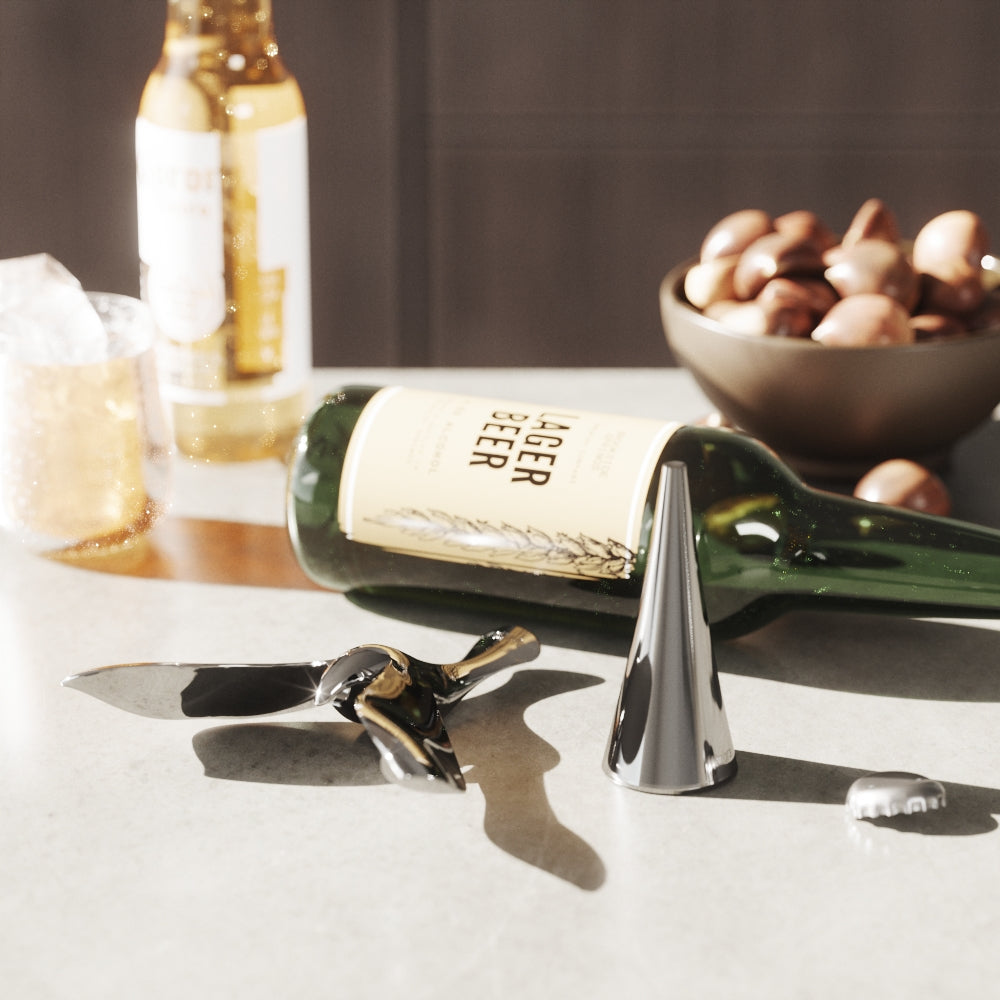 Umbra Tipsy Bottle Opener Chrome