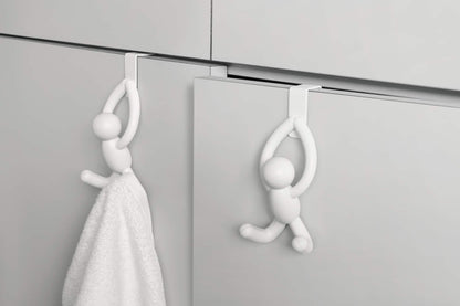 Umbra Buddy Over The Cabinet Hook White Set of 2
