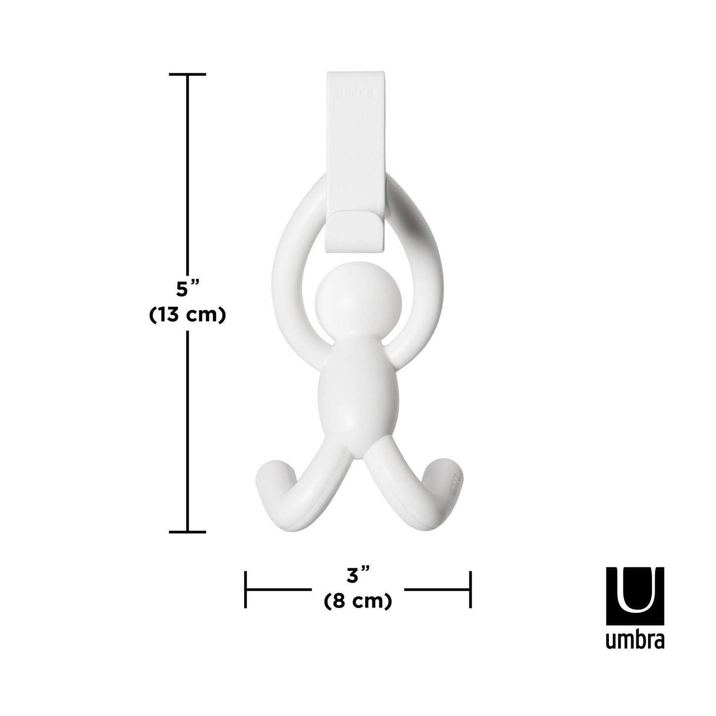 Umbra Buddy Over The Cabinet Hook White Set of 2