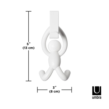 Umbra Buddy Over The Cabinet Hook White Set of 2