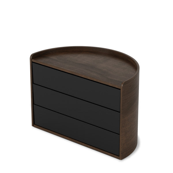 Umbra Moona Storage Box Black & Walnut