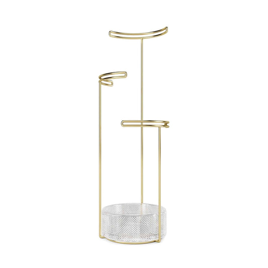 Umbra Tesora Jewel Stand Glass & Brass