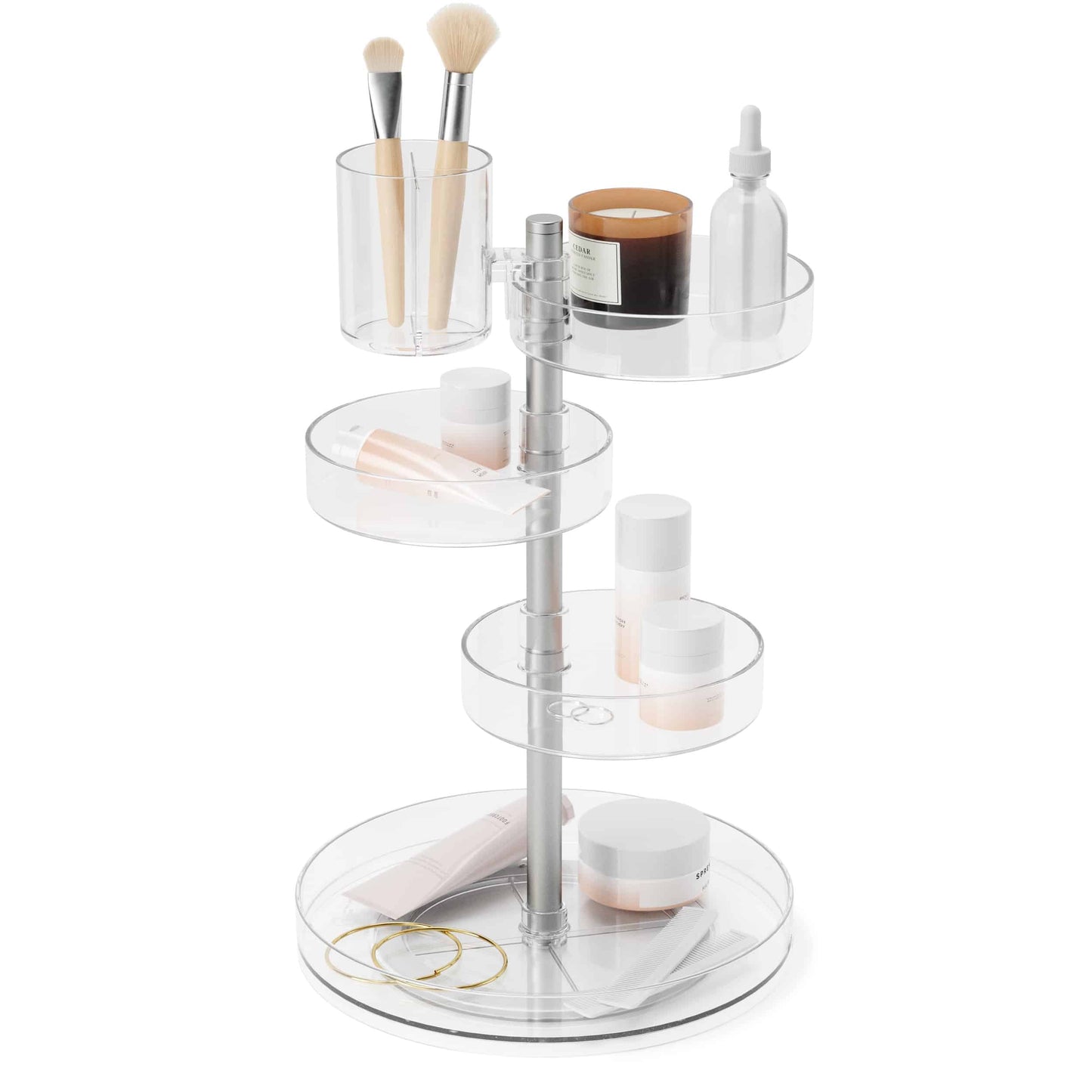 Umbra Pirouette Organizer Clear & Nickle