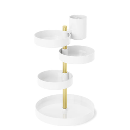 Umbra Pirouette Organizer White & Brass