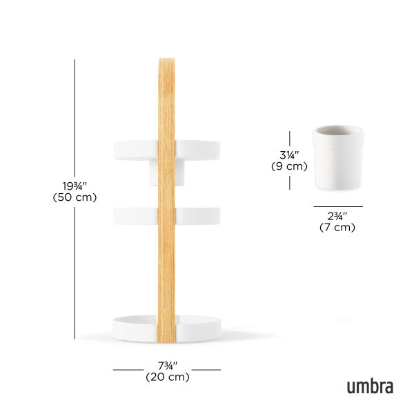 Umbra Bellwood Organizer White & Natural