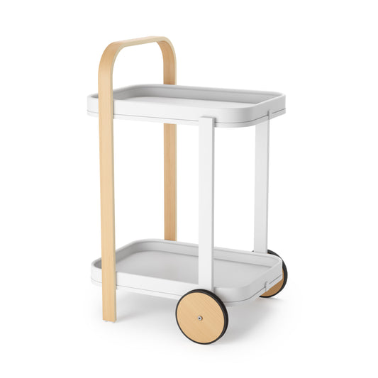 Umbra Bellwood Serving Cart White & Natural