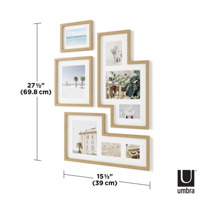 Umbra Mingle Gallery Frames Natural Set of 4