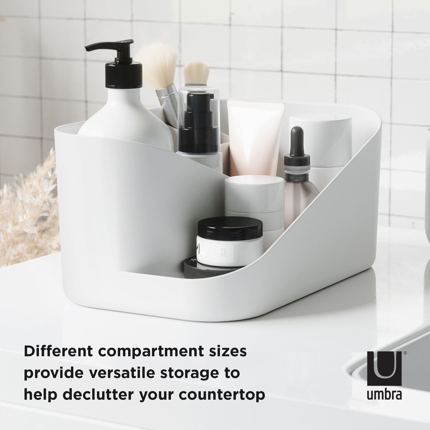 Umbra Glam Cosmetic Organizer White & Grey