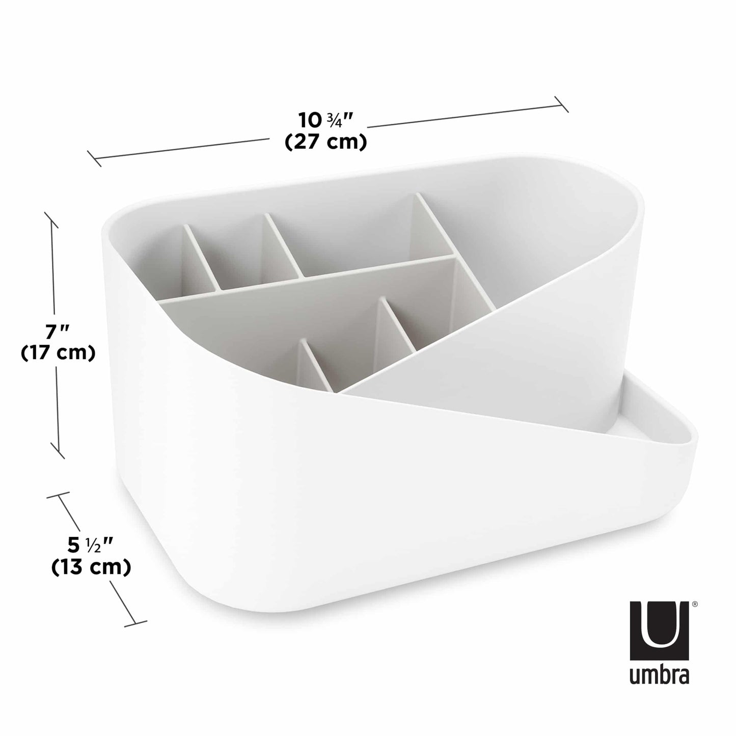 Umbra Glam Cosmetic Organizer White & Grey