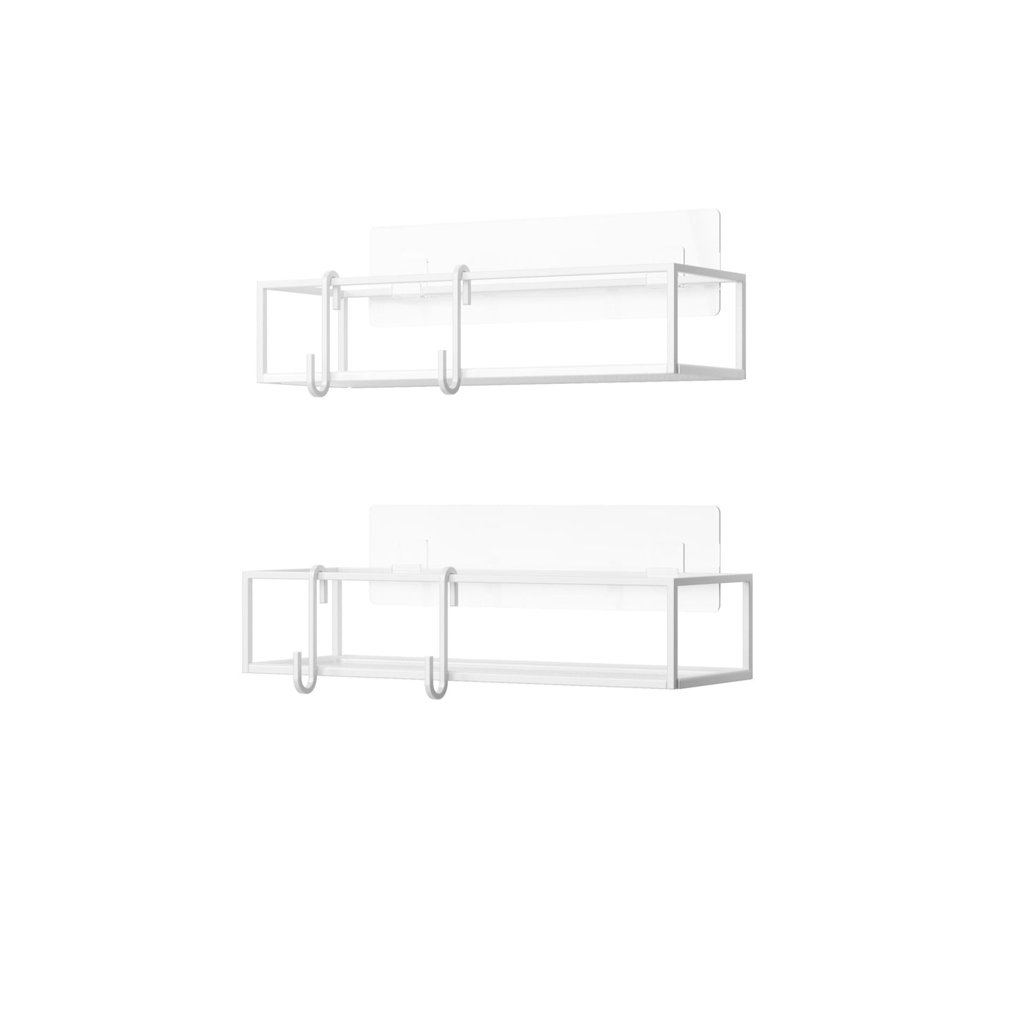 Umbra Cubiko Shower Bin Set of 2 White