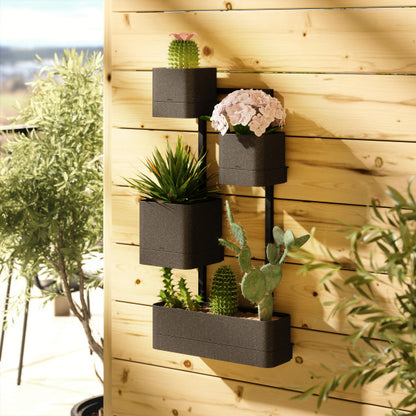 Umbra Cubiko Wall Planter Black