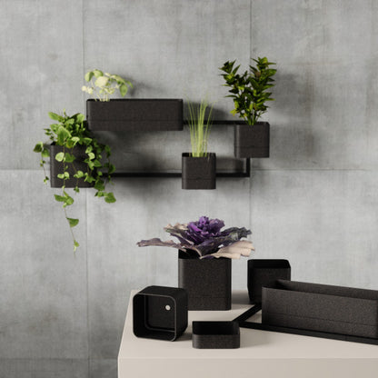 Umbra Cubiko Wall Planter Black
