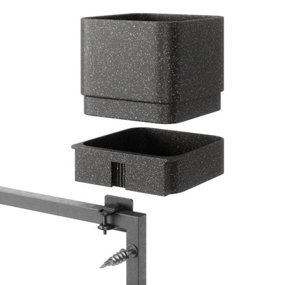 Umbra Cubiko Wall Planter Black