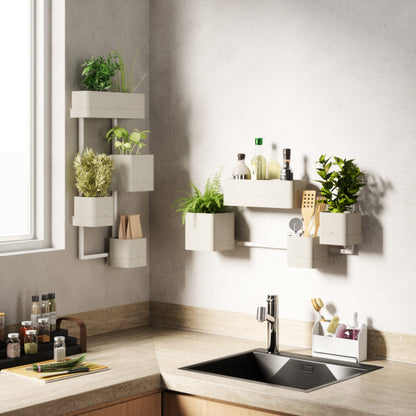 Umbra Cubiko Wall Planter White