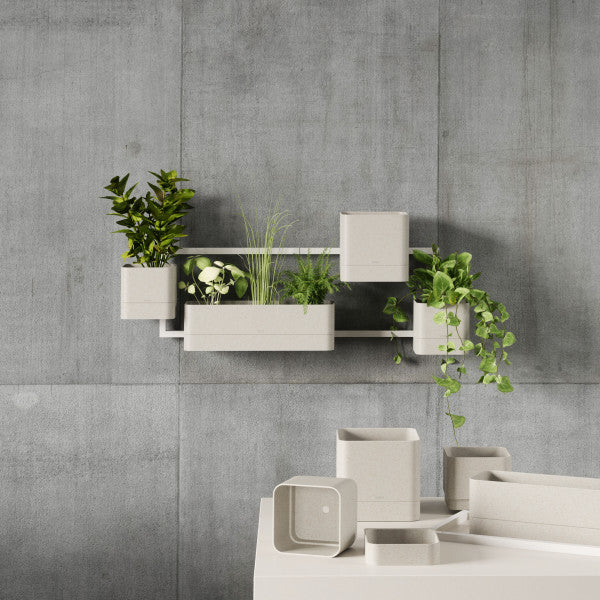 Umbra Cubiko Wall Planter White