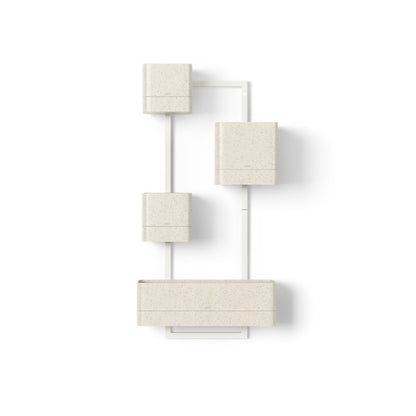 Umbra Cubiko Wall Planter White