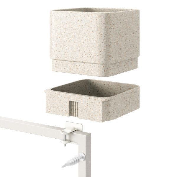 Umbra Cubiko Wall Planter White