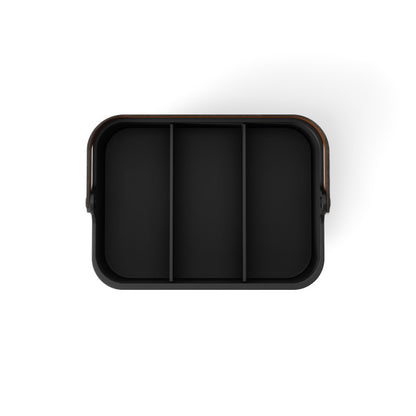 Umbra Bellwood Bin 35.5x24.5  Black & Walnut