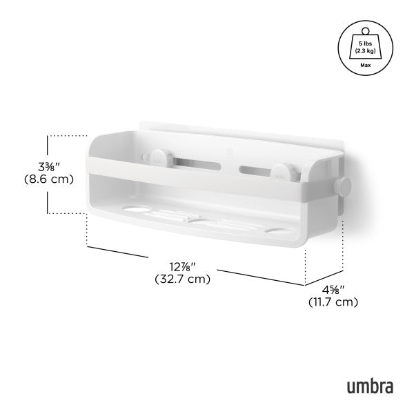 Umbra Flex Adhesive Bin White