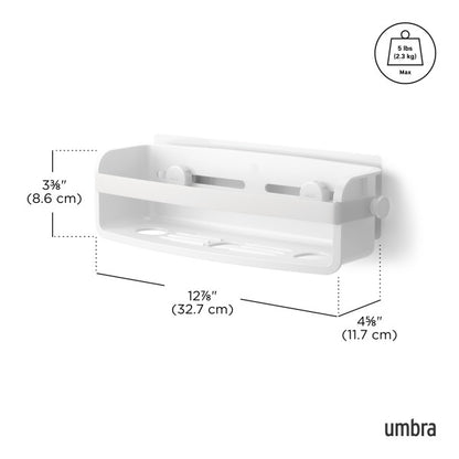 Umbra Flex Adhesive Bin White