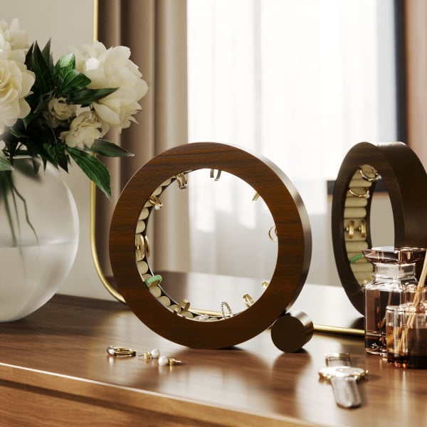 Umbra Ferris Ring Holder Walnut