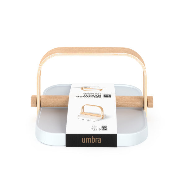 Umbra Bellwood Napkin Holder White & Natural