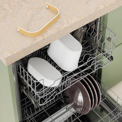 Umbra Bellwood Compost Bin White & Natural