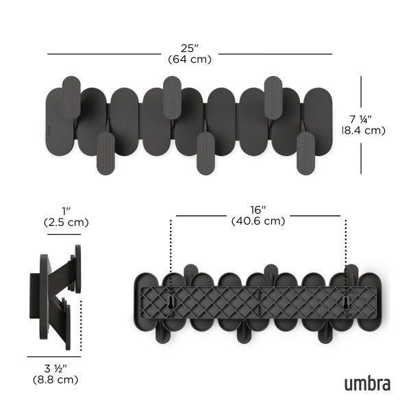 Umbra Tempo 6 Hook Black