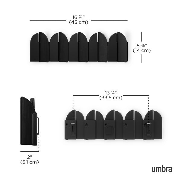 Umbra Saloon Hook Black
