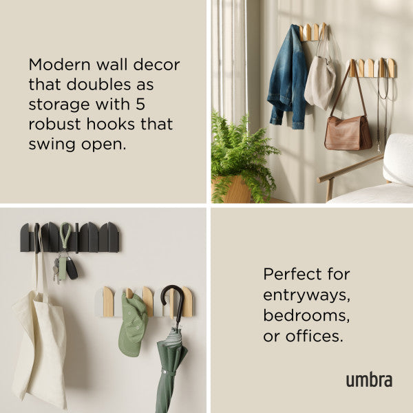Umbra Saloon Hook Natural & Sand