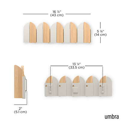 Umbra Saloon Hook Natural & Sand